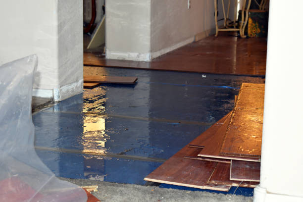 Professional Burst Pipe Cleanup technician working in Waccabuc, NY